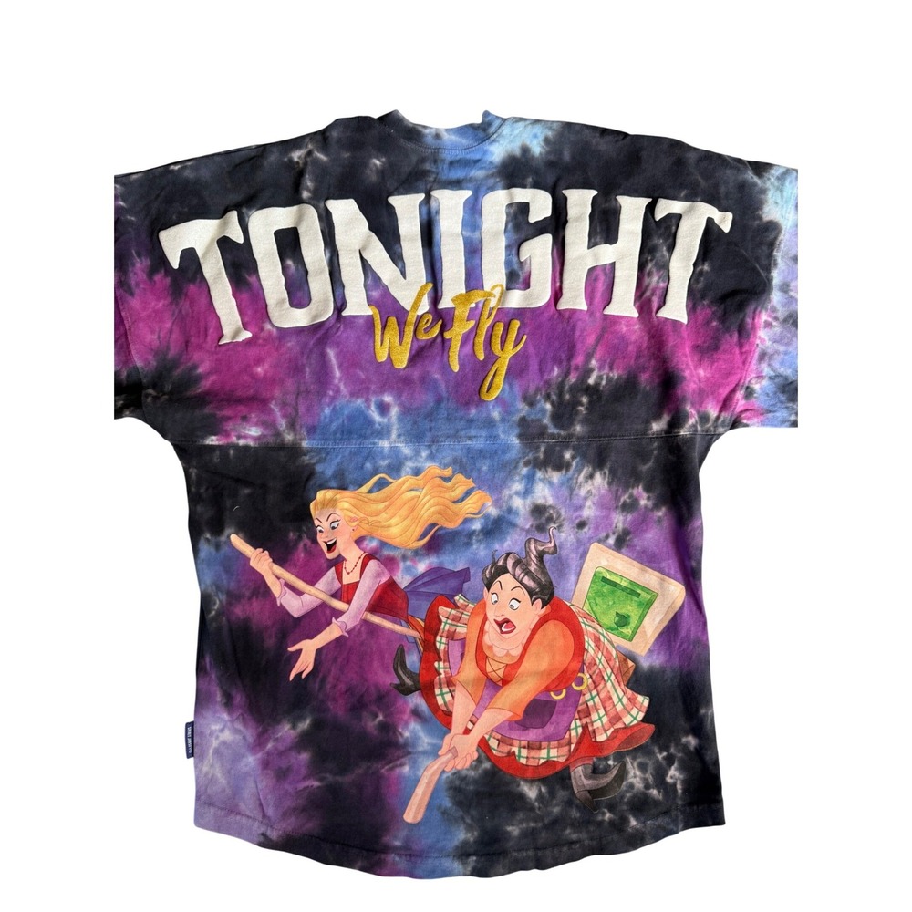 Disney Spirit Jersey Hocus Pocus Sanderson Sisters Tie Dye XS Tonight We Fly
